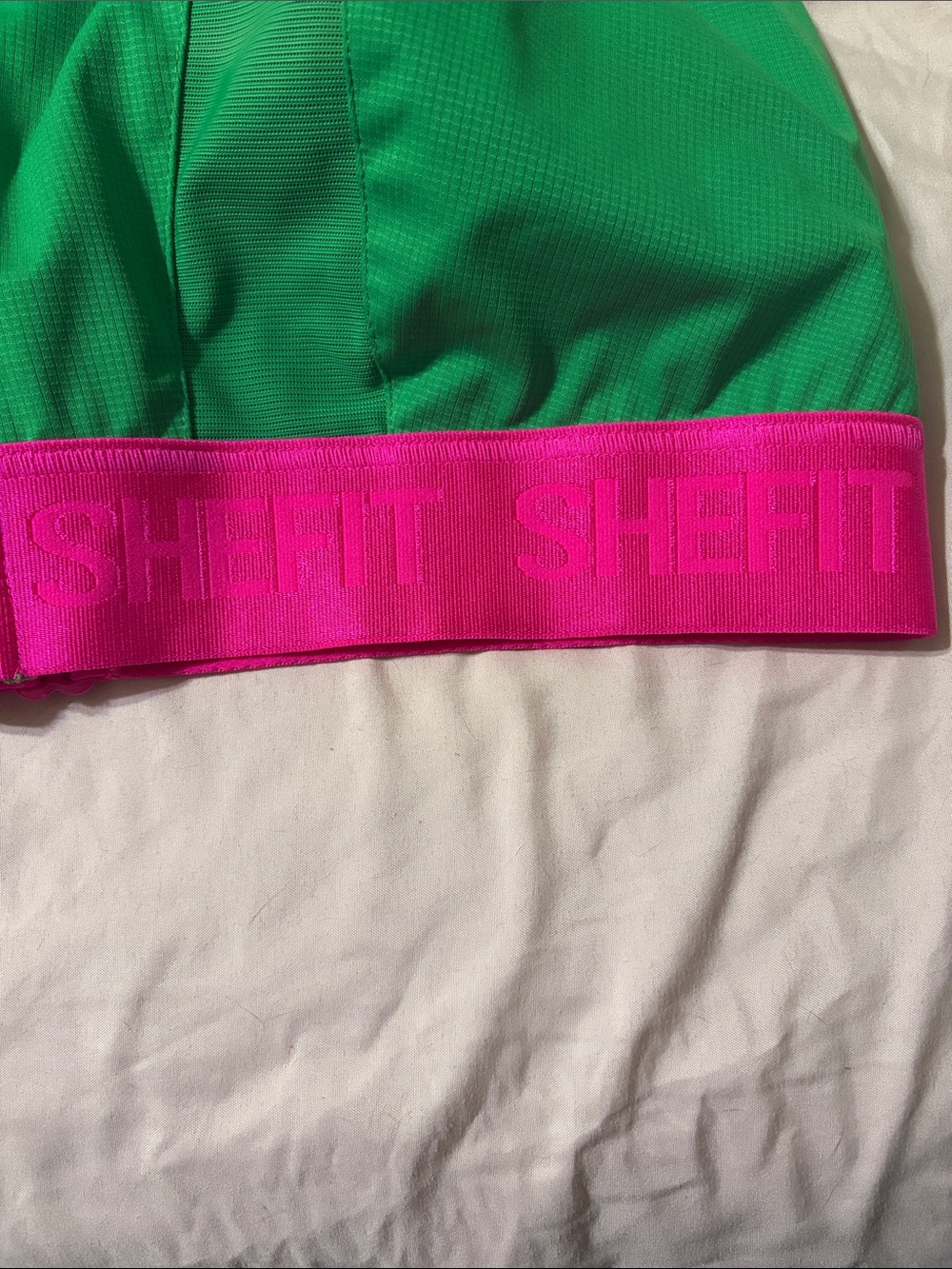 SHEFIT Ultimate Sports Bra Kelly Green High Impact Front Zip NWOT Size 5Luxe - Picture 5 of 11